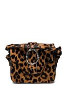 Becksöndergaard Leopa Leather Iris Buckle Bag Brun