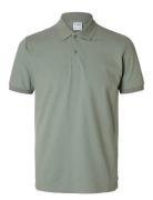 Selected Homme Slhslim-Atlas Ss Polo Grön