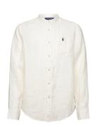 Ralph Lauren Kids Linen Shirt Kräm