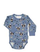 Geggamoja Bamboo Body L.s Blå