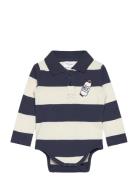 The New Tnsbnoah L_S Pique Body Marinblå