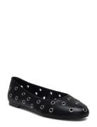 Mango Die-Cut Ballerinas Svart