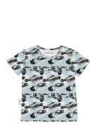 Gugguu Print Relax T-Shirt Blå