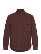 Mads Nørgaard Dyed Canvas Skyler Shirt Fav Brun