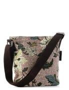 Ceannis Small Shoulder Bag Flower Linen Rosa