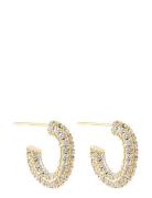 By Jolima Monaco Pavé Hoops 13 Mm Guld
