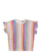 Daily 7 T-Shirt Terry Stripe Multi/patterned