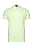 Polo Ralph Lauren Custom Slim Mineral-Dyed Mesh Polo Shirt Grön