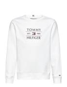 Tommy Hilfiger Tommy Flag Hilfiger Sweatshirt Vit