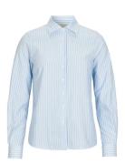 Newhouse Linnéa Striped Oxford Shirt Blå