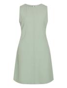 Vila Viprisilla O-Neck S/L Short Dress Grön