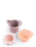 D By Deer Water Play & Stacking Cups 3 Pcs Elphee Powder Rosa