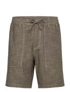 Anerkjendt Akjan Twill Contrast Shorts Khaki Green