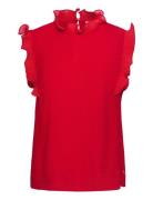 Coster Copenhagen Top With Ruffles Röd