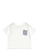 Mango Patch Pocket T-Shirt Vit