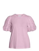 Vila Visimonia O-Neck S/S Top Rosa