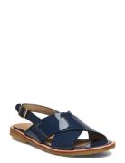 ANGULUS Sandals - Flat - Open Toe - Op Marinblå