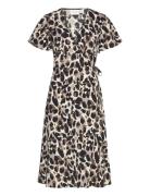 Vila Vilovie S/S Wrap Midi Dress/Su - Multi/patterned