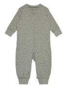 Lindex Pyjamas Dots W Bf Grön
