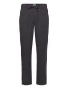 Lindbergh Linen Blend Herringb Pants Svart