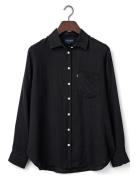 Lexington Clothing Classic Linen Shirt Svart
