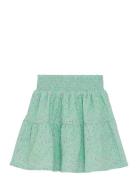 Creamie Skirt Small Flower Grön