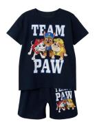 Name It Nmmmaze Paw Ss Nightset Cplg Svart