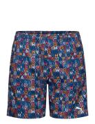 Puma Swim Puma Swim Boys Printed Mid Shorts 1P Multi/patterned