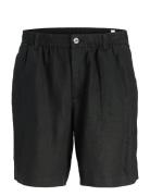 Jack & J S Jpstbill Jjlawrence Linen Short Ln Svart