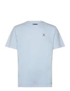 Clean Cut Copenhagen Cross Logo Organic Tee Blå