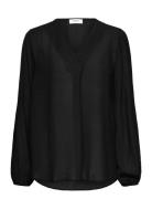 Rosemunde Rwroa Ls Long Blouse Svart