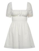Tommy Jeans Tjw Cotton Voile Mini Dress Ext Vit