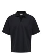 ONLY & SONS Onscali Loose Ss Resort Polo Art Svart