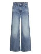 Monki Paz Mid Wide Jeans Blå