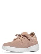 FitFlop Super-Q Knit Slip-On Laced Sneakers Rosa