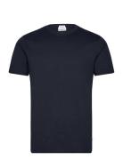 Lindbergh Organic Slub Yarn O-Neck Tee S/S Marinblå
