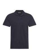 Morris Dylan Piqué Shirt Marinblå
