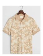 GANT Printed Ss Polo Beige