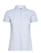 Lauren Ralph Lauren Floral-Logo Cotton Piqué Polo Shirt Blå