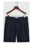 GANT Relaxed Linen Ds Shorts Marinblå