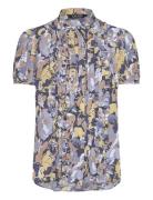 Lauren Ralph Lauren Floral Georgette Puff-Sleeve Shirt Multi/patterned