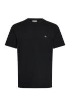 GANT Pique Ss T-Shirt Svart