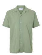 Selected Homme Slhregair Shirt Ss Mix G Camp Grön