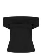 Mango Off-Shoulder Top Svart