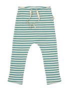Petit Piao Pants Modal Striped Grön