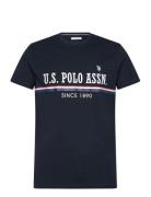 U.S. Polo Assn. Anniv 1 Reg Uspa Uni Tee Marinblå