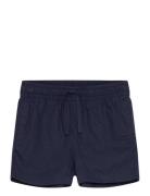 GANT Cotton Linen Shorts Marinblå