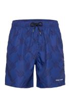 Daily Paper Dotted Monogram Swimshorts Blå