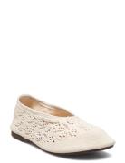 ALOHAS Rosemary Crochet Cream Ballet Flats Kräm