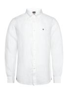 Morris Douglas Linen Shirt-Classic Fit Vit